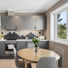 Modern terraced house with fjord view centrally located in Alta