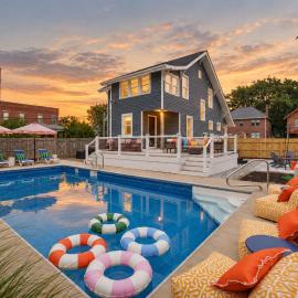 The 614 Club Pool Hot Tub Fire Pit Games