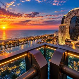 Nice Sea View Aparthotel in Orbi City Batumi, hotell Bathumis