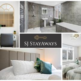 Luxury 4-Bed Family & Group Home-King or Twin Beds-Driveway, Garden-Near Gatwick