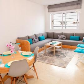 Harhoura 2 chambres - Plage, confort et Wi-Fi rapide