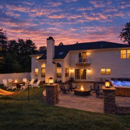 Luxury 5BR Family Retreat | Hot Tub | Game Room | 2 Fire Pits | Resort Amenities