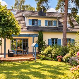 Frisch Saniert Ferienhaus Achterland - Strand, Sauna, Kamin, WLAN und ein großer Garten