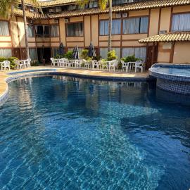 Flat Frente Mar com Piscina, Hidromassagem e Sauna