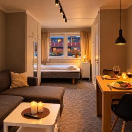 Newly renovated studio apartment in the center of Gol, bed linen & towels included