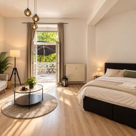 Cozy-Livings Altbau mit Terrasse und Küche am Stadtpark, hotel sa Bad Nauheim