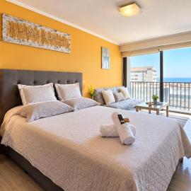 Suite Central A Pasos Del Mall plaza San Martín Coliving con vista hacia el mar