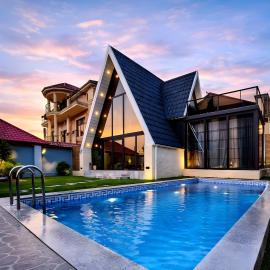 ForestPeak Aframe Sheki Heated Pool And 3BR Luxury