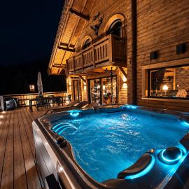 Nouveau Chalet M.META 12 pers sauna,jacuzzi,billard