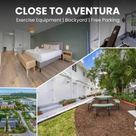 Stylish Miami Studio - Parking & Gym - Near Aventura