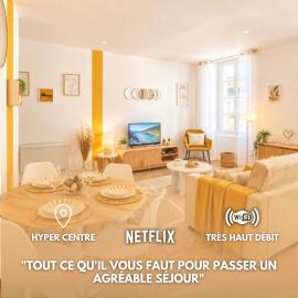 Cœur Jaune Dordogne - Ribérac - hyper centre - Free Wi-Fi, hotel a Ribérac
