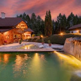 Luxury Chalet with Swimming Pond Nature Escape Upper Austria