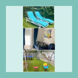 Fußläufig zu S-Bahn nach München und See Gemütliche und voll ausgestatette 2 Zimmer Ferienwohnung am Wörthsee mit Terrasse, Grill, Schaukel, Doppelbett oder getrennte Betten, ideal zum Entspannen aber auch zum Arbeiten