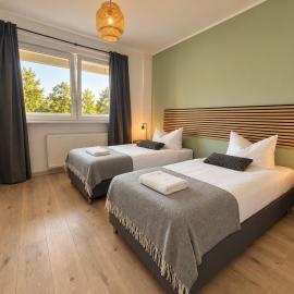 Havn Apartments - 5 Einzelbetten Boxspring, Küche, WIFI, Smart TV, Balkon, 24h Check-In