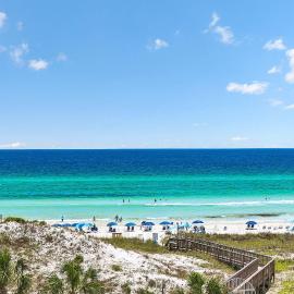 Gulf View Ocean Front Condo Balconies 2 Pools Hot tub Sauna Gym Full Kitchen Washer and Dryer