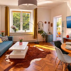 The Retro Family House Przemyśl Apartment Terrace and free Parking