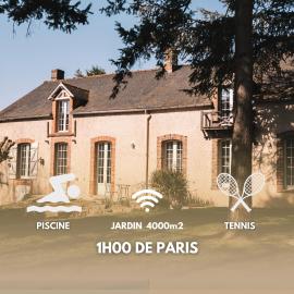 Le Clos des Aubées-Tennis & Piscine-1H00 de Paris