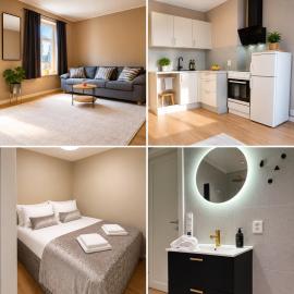 2-Newly redecorated apartment in the middle of Gjøvik city centre
