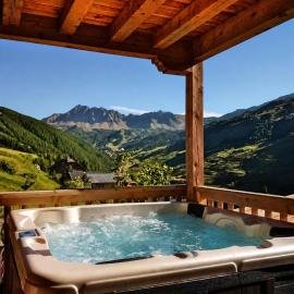 Charming Chalet w/ Mountain & Slope Views, Jacuzzi, hotel din Vars
