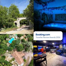Domaine Le Rocher d Argent avec Piscine Extérieur ,Jacuzzi Intérieur et Salle de jeux