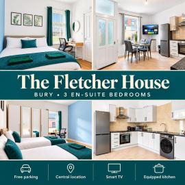 The Fletcher House, 3 En-Suite Bedrooms, Free Parking, hotel i Bury
