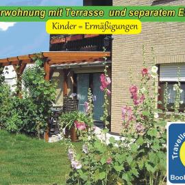 nette Ferienwohnung mit eigenem Eingang und Sonnenterrasse