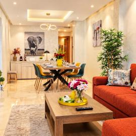 Stylish 3-Bedroom Apartment in Maarif - AC, Fast WiFi & Secure Parking