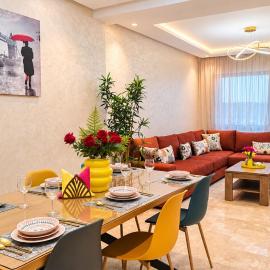 Stylish 3-Bedroom Apartment in Maarif - AC, Fast WiFi & Secure Parking