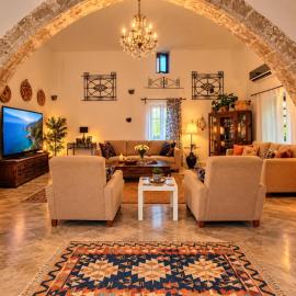Historic Stone Villa with Private Pool, Garden & Full Sea View