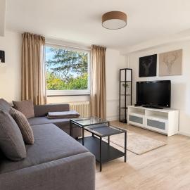 Ruhige 50 qm FeWo mit Terrasse, Parkplatz & WLAN im Dortmunder Süden
