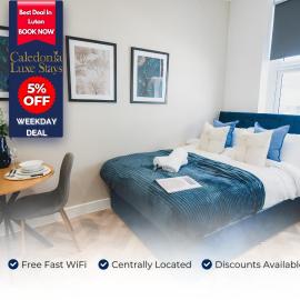Studio Flat By Caledonia Luxe Stays Short Term Rental Agency Luton With Weekday Offer