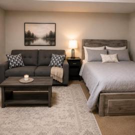 Cozy efficiency basement studio apartment