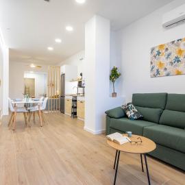 Estudio 2 camas y patio privado en Valencia