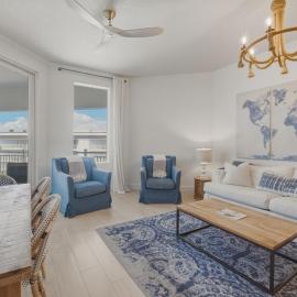 Gulf View Ocean Front Condo Balconies 2 Pools Hot tub Sauna Gym Full Kitchen Washer and Dryer