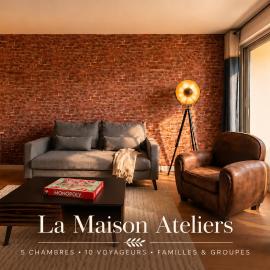 La Maison Atelier - Brique & calme, proche centre-ville avec parking Gratuit