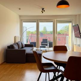 Apartment Stella barrierefrei & zentral, mit Balkon, Aufzug & Parkplatz