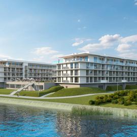 Apartment with air conditioning, pool, sauna