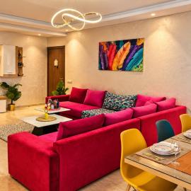 Modern 2-3BR Apartments in Maarif - Balcony, AC & Private Parking