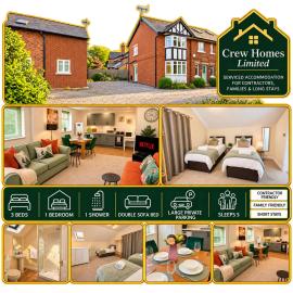 Chester 1BR Detached House Sleeps 5 with Double Sofa Bed