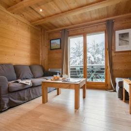 Apt La Sauvageonne in Servoz Balcony & Mountain views - Happy Rentals