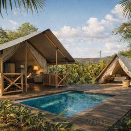 The Hidden Eden : A Misty Jungle Glamping Retreat