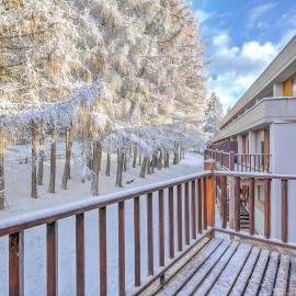 Studio La Finestra Sulle Piste with Balcony and Garage - Happy Rentals