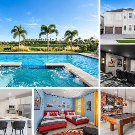 Modern House with Pool TheaterGames near Disney, khách sạn ở Loughman