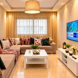 Top-Floor 3BR Apartment in Maarif, City View, AC & Private Parking