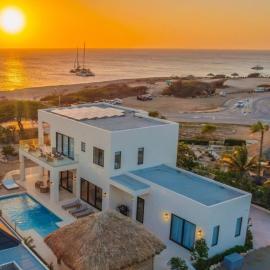 Sunset Cove Brand-New Luxury Oceanfront Villa with Panoramic Caribbean Views