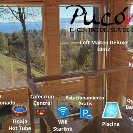 Loft Paihuen a 2,9km de Pucon, Vista al Lago, viešbutis mieste Pukonas