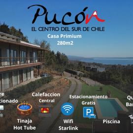 Casa Paihuen a 2,9km de Pucon, Vista al Lago, hotel i Pucón