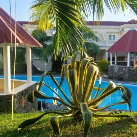 Spacious house with shared pool in Palmar, sea view.