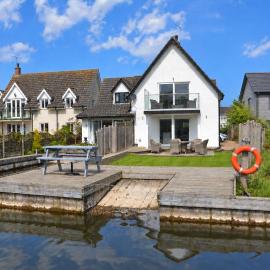Broadwater on the river in Wroxham