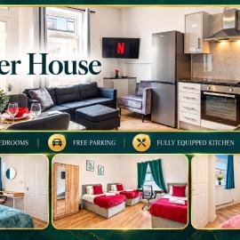 The Fletcher House, 3 En-Suite Bedrooms, Free Parking, hotel din Bury